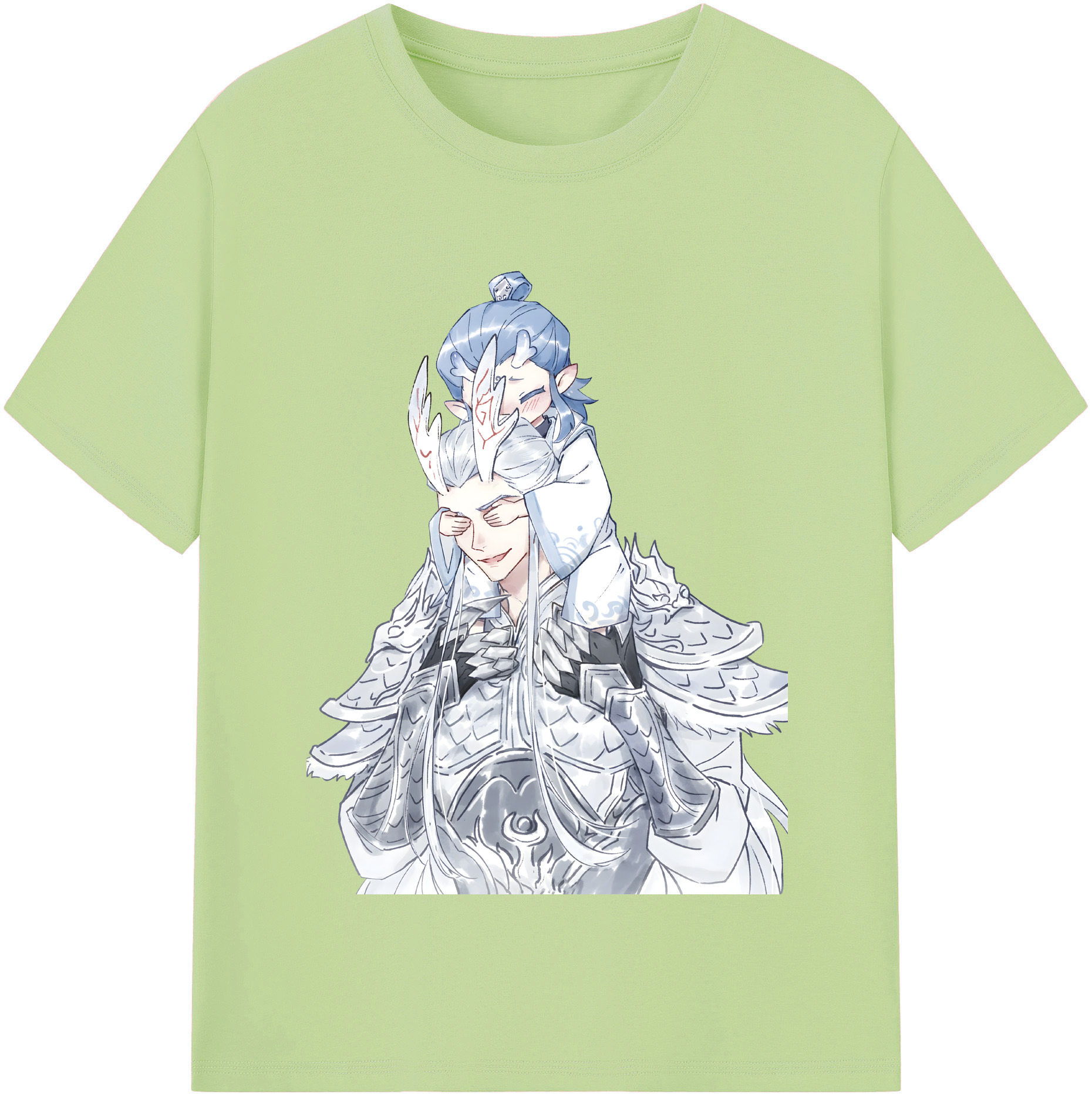 （画像用） Ne Zha 2 ナタ 魔童の大暴れ 綿100％半袖Tシャツ（フロントプリント）